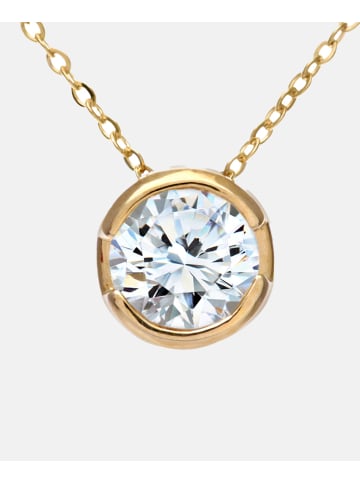 Diamant L'éternel Halskette mit Anhänger aus 375 Gelbgold mit Diamant