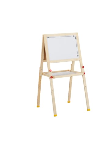 relaxdays Standtafel Whiteboard - (B)39 x (H)65 - 77 x (T)44,5 cm
