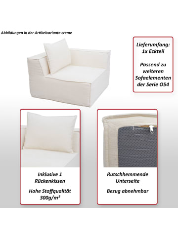 MCW Eckteil/Zubehör für Sofa O54 Polstersessel Armlehne 63x97x97cm, Grün