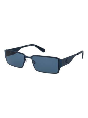 CALVIN KLEIN JEANS Unisex Sonnenbrillen Rechteck Blau