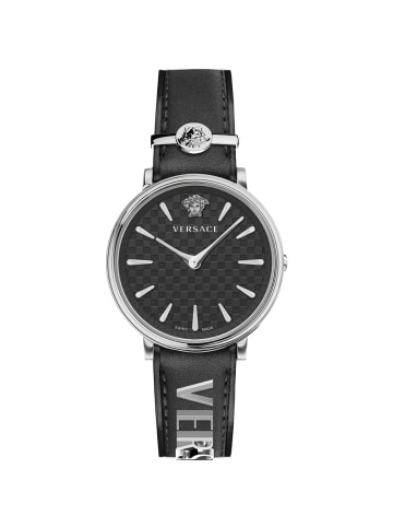 Versace Versce Damen Armbanduhr V-CIRCLE 38 MM VE8104122 in schwarz