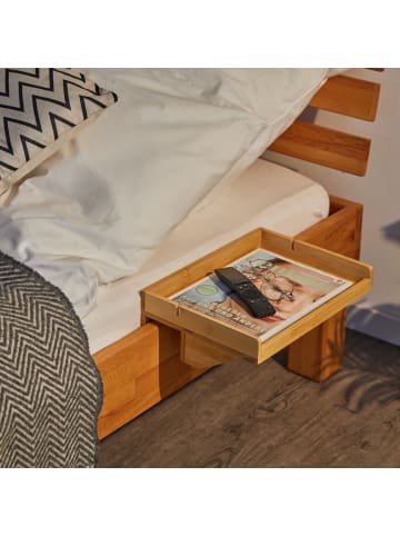 relaxdays Bettablage in Natur - (B)33 x (H)10 x (T)24 cm
