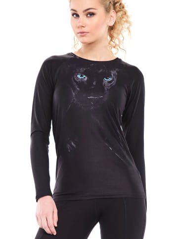 Winshape Functional Light and Soft Long Sleeve Top AET120LS in panther/schwarz