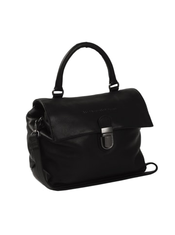 The Chesterfield Brand Wax Pull Up Handtasche Leder 26 cm in schwarz