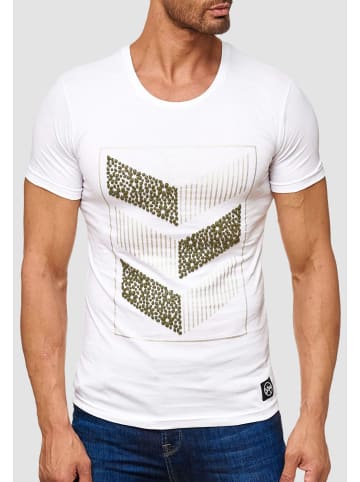 Arizona-Shopping T Shirt 3D Print Short Sleeve Shirt H2160 in Weiß