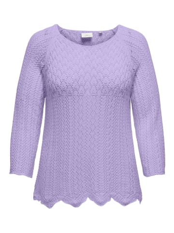 ONLY Carmakoma Strickpullover in Lavender