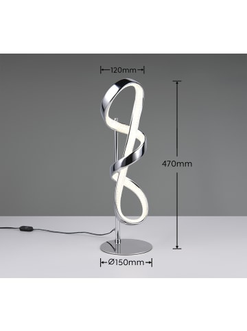 Reality Leuchten Tischleuchte PADUA in chrom
