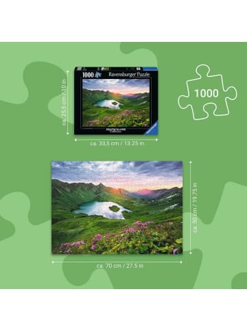 Ravensburger Ravensburger Puzzle 1.000 Teile Allgäuer Bergsee in bunt