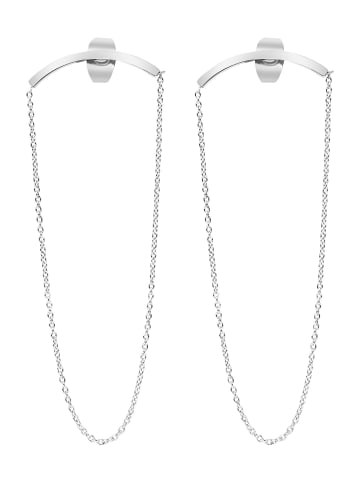 Adeliás Damen Ohrringe aus Edelstahl in silber