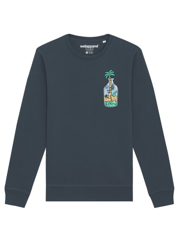 wat? Apparel Sweatshirt Holiday in a bottle in India Ink Grey