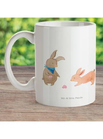 Mr. & Mrs. Panda Kindertasse Hasen Muschel ohne Spruch in Weiß