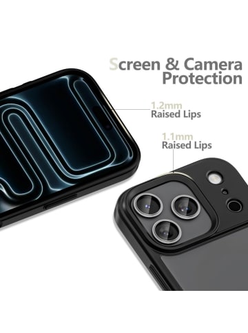 TechProtect Tech Protect MagMat Case kompatibel mit iPhone 17 Pro Mattschwarz in Schwarz