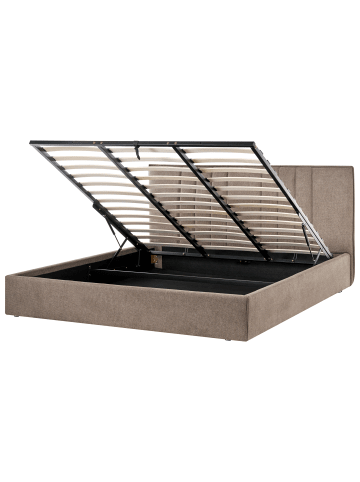Beliani 2-tlg Doppelbett TARASCON in Beige