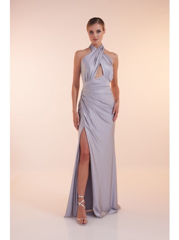 Unique Kleid Glamorous Love in Blue Grey