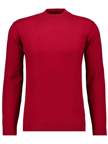 Ragman Strickpullover mit Stehkragen in Rot