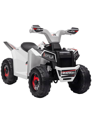 HOMCOM 6V Elektro Kinderquad 2,5 km/h Weiß