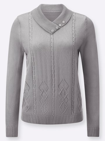 WITT WEIDEN Pullover in steingrau