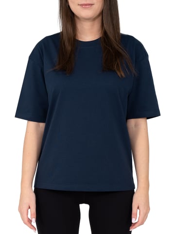 Reichstadt Reichstadt Regular Fit T-Shirt Damen Shoulder Drop 25RSW071 Dark Blue 4XL