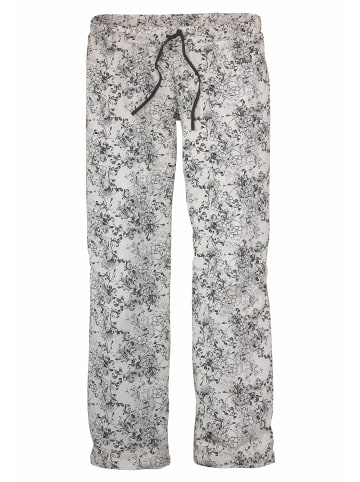 s.Oliver Pyjama in anthrazit, weiß-geblümt