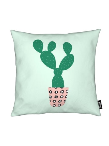 Juniqe Kissen "Cactus" in Grün & Rosa