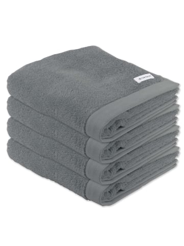 Tom Tailor Handtuch 4er Pack in Grau