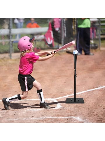 COSTWAY Batting Tees Teeständer höhenverstellbar in Schwarz