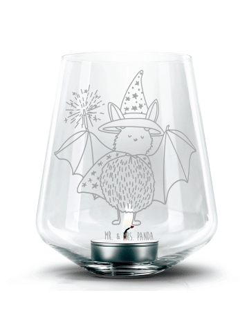 Mr. & Mrs. Panda Teelichthalter Fledermaus Zauberer ohne Spruch in Transparent