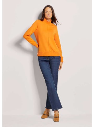 MADELEINE Sportives Sweatshirt mit Stehkragen in pastellorange