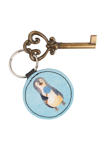 Mr. & Mrs. Panda Anhänger Pinguin Lolli ohne Spruch in Eisblau