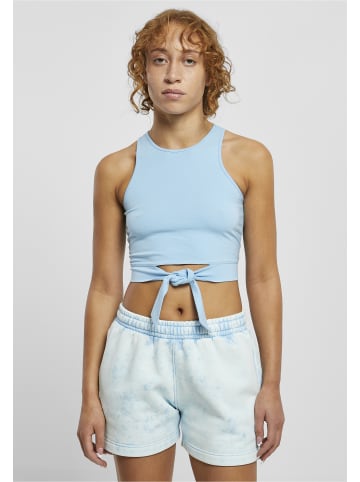 Urban Classics Urban Classics Damen Ladies Cropped Knot Top in balticblue