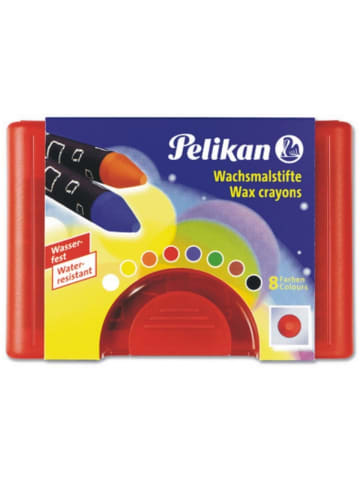 Pelikan Wachsmalstifte rund (ohne Schiebehülse) wasserfest 8 Farben