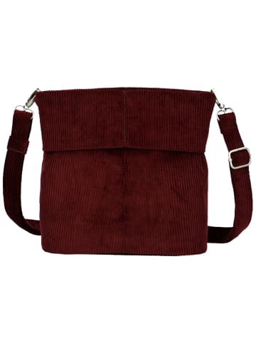 Zwei Beuteltasche Mademoiselle M8 in Cord-Bordeaux