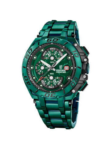 Festina Herrenuhr Chronograph Chrono Bike Special Edition Dunkelgrün