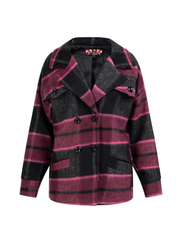 myMo ROCKS Jacke Mit Karomuster in Pink Rot