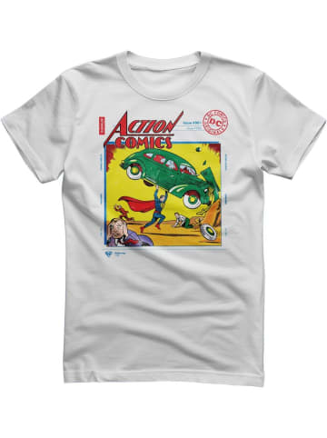 Superman T-Shirt "Superman in Action Comics Issue 001 T-Shirt" in Weiß