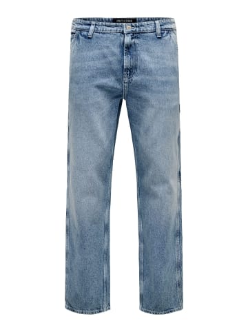 ONLY & SONS Normal geschnitten jeans in Light Blue Denim