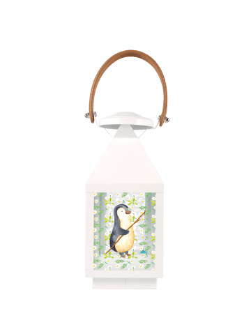 Mr. & Mrs. Panda Tischlaterne Pinguin Angler ohne Spruch in Transparent