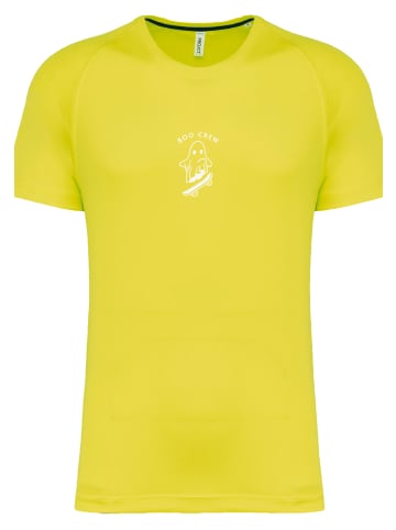 F4NT4STIC T-Shirt Halloween Boo Crew T-Shirt in fluorescent yellow