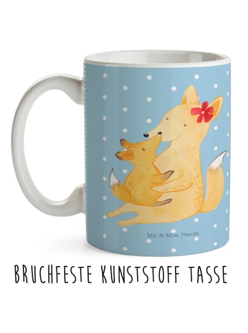 Mr. & Mrs. Panda Kindertasse Fuchs Mama ohne Spruch in Blau Pastell