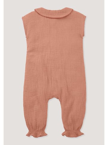 Hessnatur Hessnatur Musselin Strampler aus reiner Bio-Baumwolle in pfirsichrot