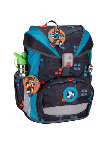 DerDieDas ErgoFlex Light - Schulranzen Set 5tlg. 800g (Neon Crazy) in Ninja Fighter