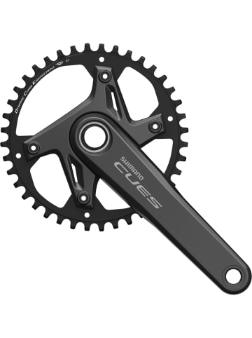 SHIMANO Kurbelgarnitur  CUES FC-U6030-1, 10/11-fach, 42T, 165 mm in schwarz