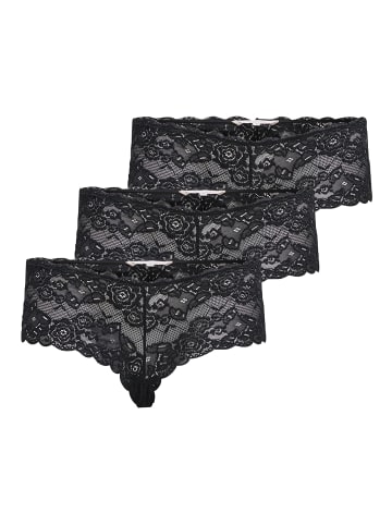 ONLY Carmakoma 3er-Pack Hipster Höschen in Black 1