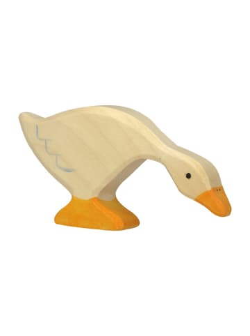 Holztiger Gans aus Holz - fressend - ab 3 Jahren