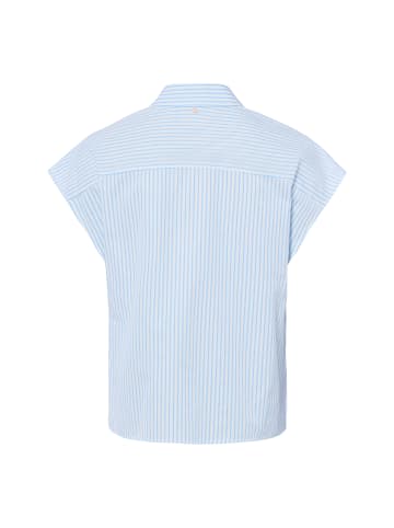 NÜMPH Bluse Ashley in weiß hellblau