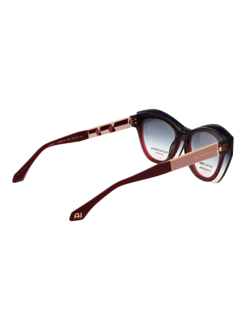 Ana Hickmann Frauen Sonnenbrille Katzenauge Burgundisch