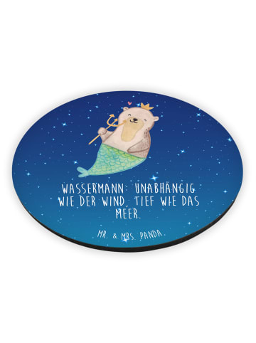 Mr. & Mrs. Panda magnet Wassermann Astrologie mit Spruch in Sternenhimmel Blau