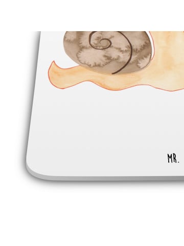 Mr. & Mrs. Panda Untersetzer Schnecken Liebe ohne Spruch in Weiß