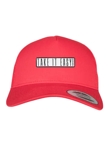 F4NT4STIC Retro Trucker Cap Retro Trucker Cap Take It Easy in red