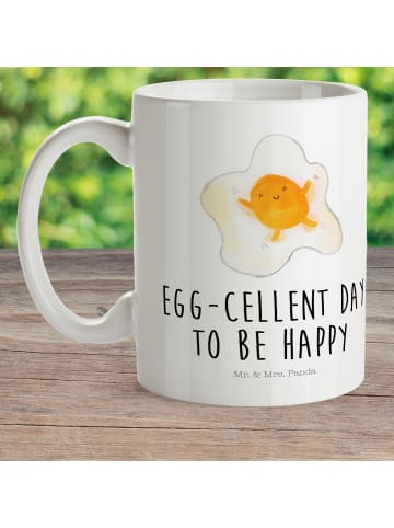 Mr. & Mrs. Panda Trinklernbecher Spiegelei Ei mit Spruch in Weiß